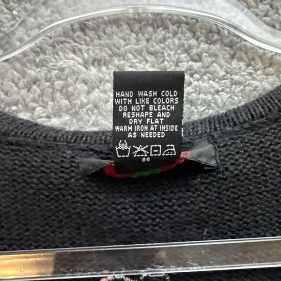 Vintage Segue Sweater Vest Womens Large Ugly Christmas 3D All Over Art To Wear - Picture 7 of 14